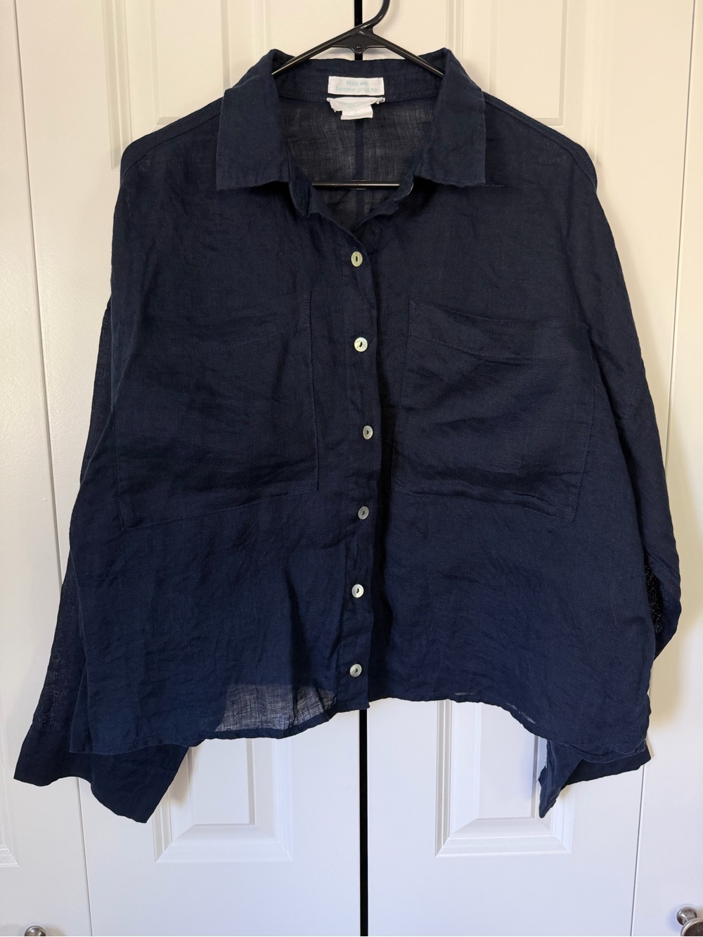 Cynthia Rowley 100% Linen Long Sleeve Button Down